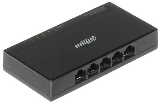 SWITCH DAHUA 5PT 5×10/100/1000MBPS NO ADMINISTRABLE PLUG&PLAY
